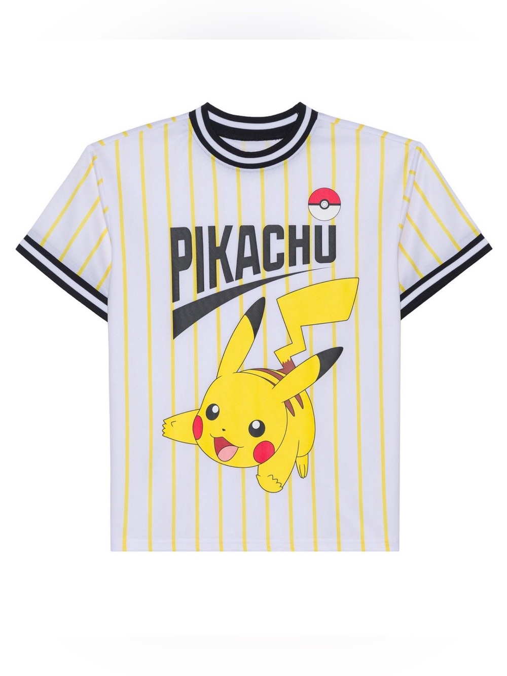 New! Pokemon Pikachu Baseball Jersey Youth XL